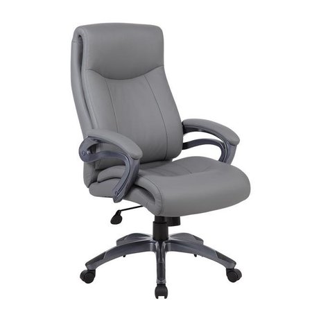 GUEST ROOM B8661-GY Executive High Back Chair; Gun Metal Finish GU980425